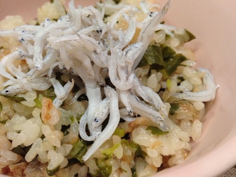 これは美味しい‼︎小松菜とかつお節の炊き込みご飯
